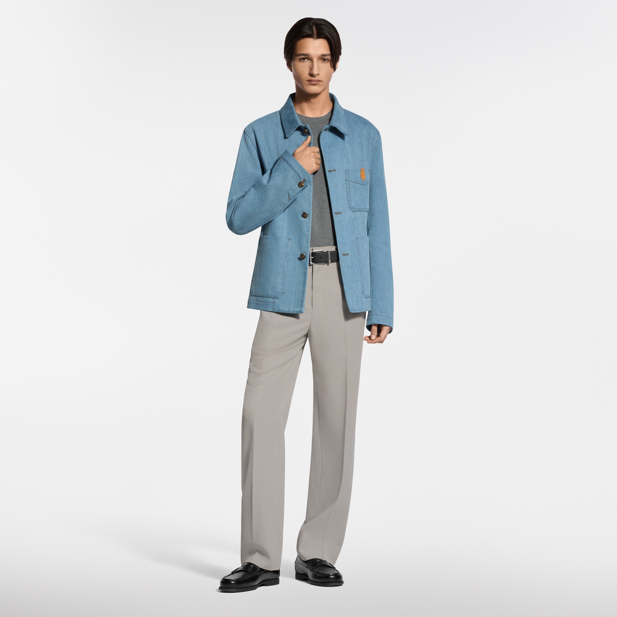 Silk-Blend Denim Workwear Jacket - New - For Men | LOUIS VUITTON ®